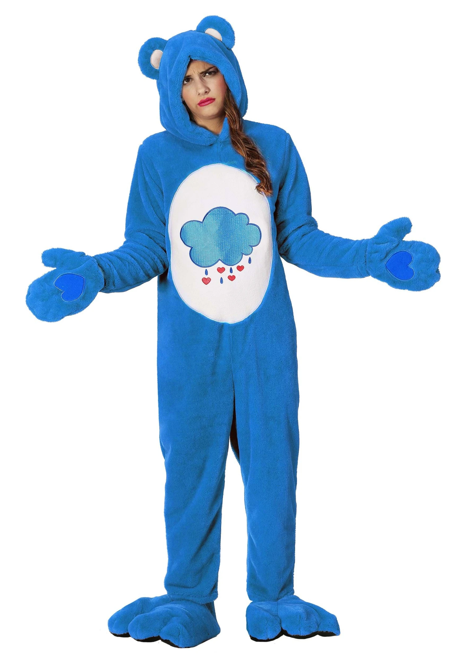 Deluxe Care Bears Grumpy Bear Costume For Adults 4 Deluxe Care Bears Grumpy Bear Costume For Adults - Image 2