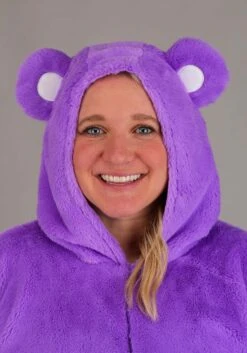 Plus Size Care Bears Deluxe Share Bear Hoodie Women's Costume -Halloween Costumes care bears plus size womens deluxe share bear hoo alt 4