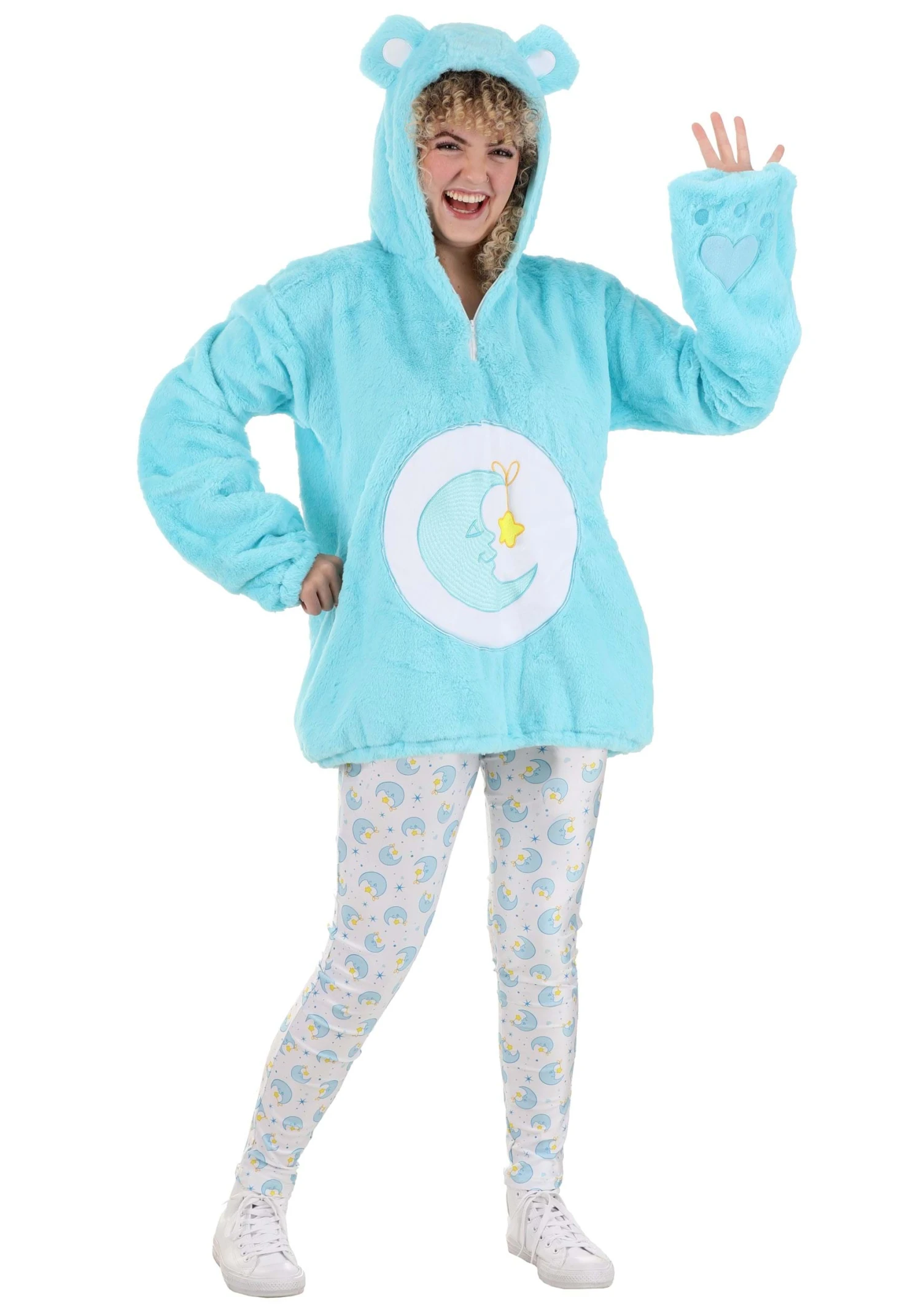 Care Bears Deluxe Bedtime Bear Hoodie Women's Costume 7 Care Bears Deluxe Bedtime Bear Hoodie Women's Costume - Image 5