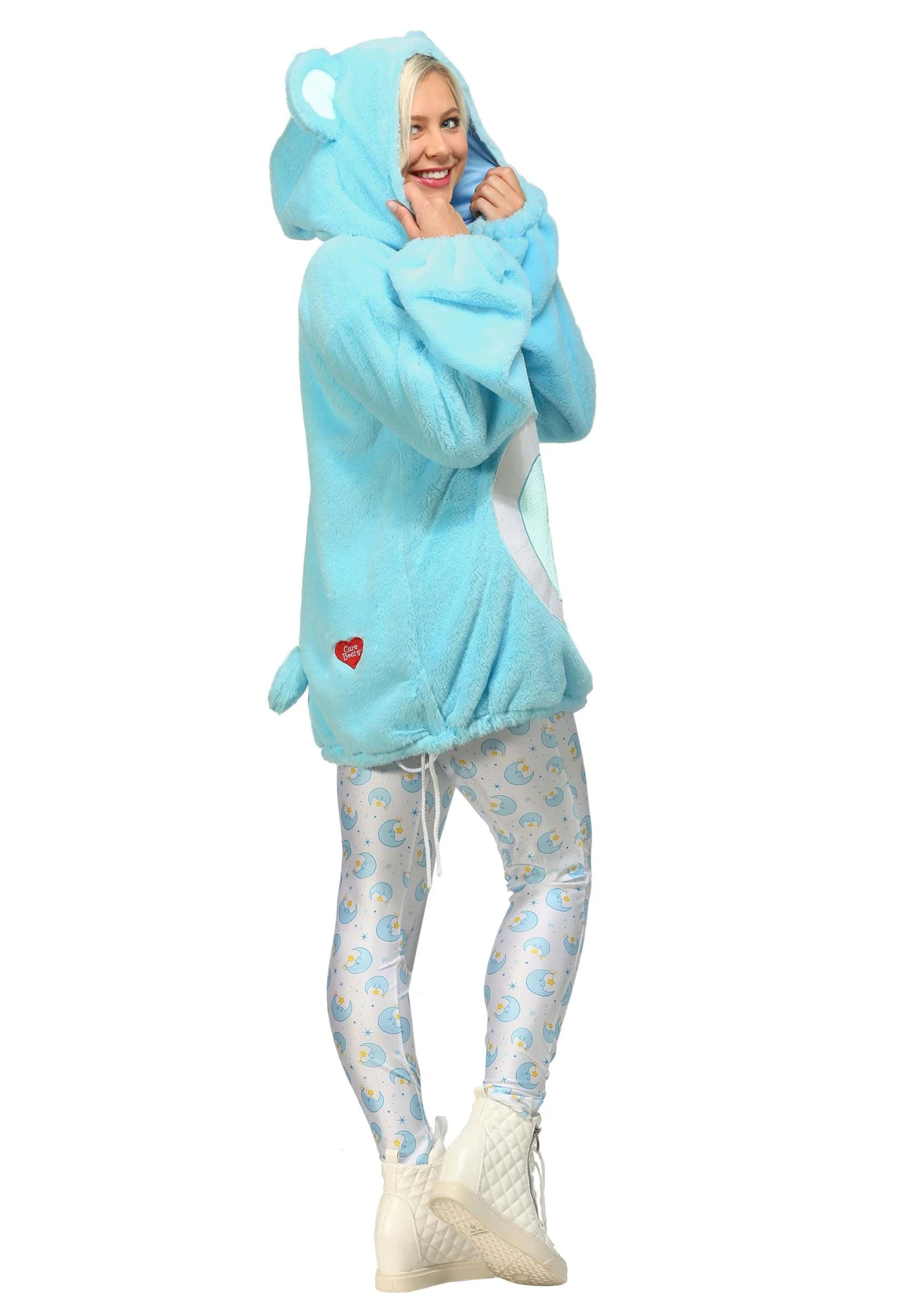 Care Bears Deluxe Bedtime Bear Hoodie Women's Costume 9 Care Bears Deluxe Bedtime Bear Hoodie Women's Costume - Image 7