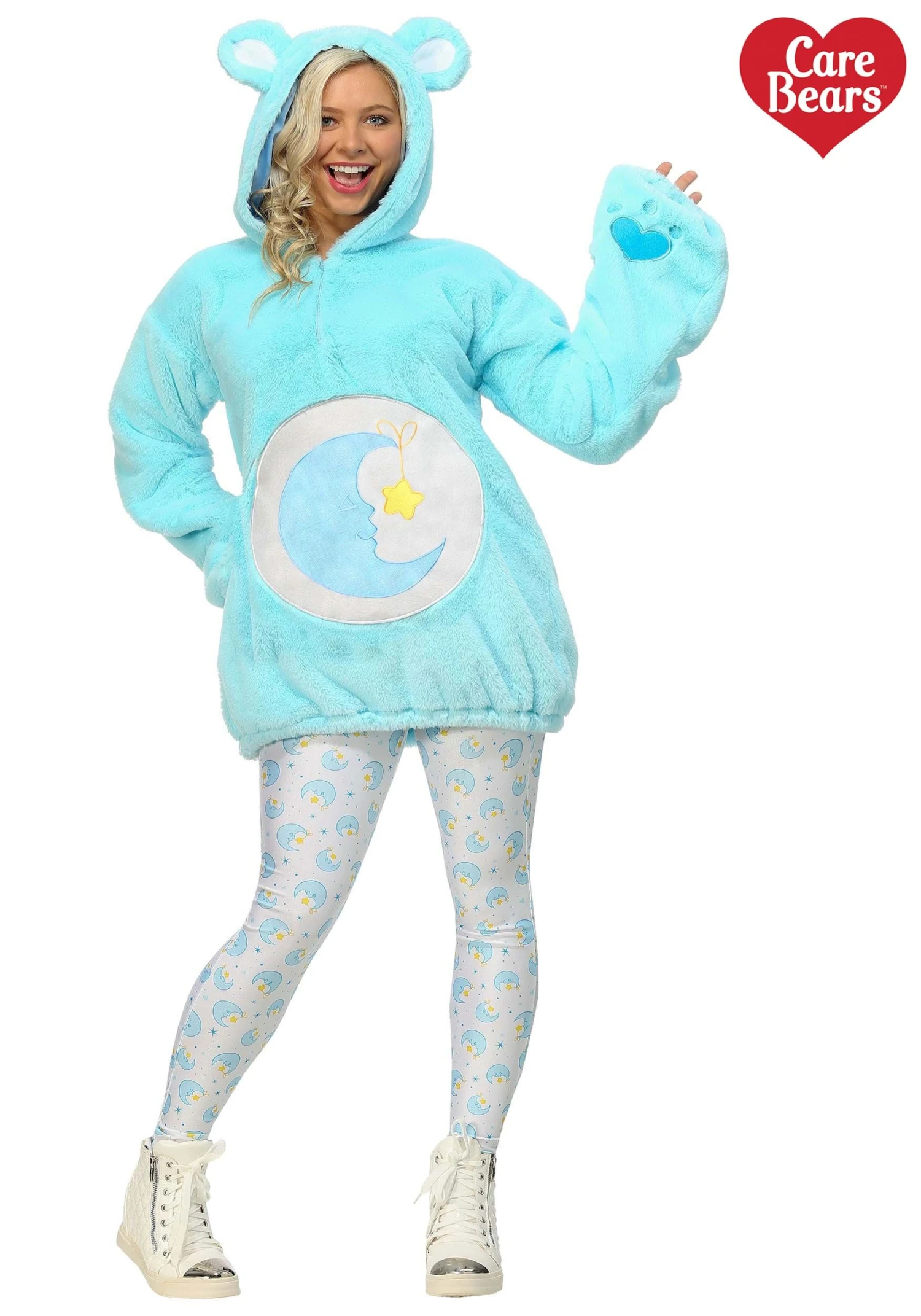 Plus Size Care Bears Women's Deluxe Bedtime Bear Costume 3 Plus Size Care Bears Women's Deluxe Bedtime Bear Costume