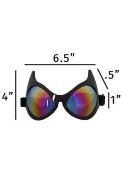 Cat Eye Rainbow Goggles -Halloween Costumes cat eye goggles rainbow alt 3
