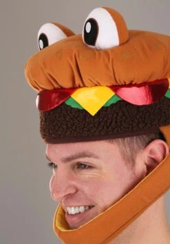 Soft Cheeseburger Jawesome Costume Hat 9 Soft Cheeseburger Jawesome Costume Hat -Halloween Costumes cheeseburger jawesome hat alt 2