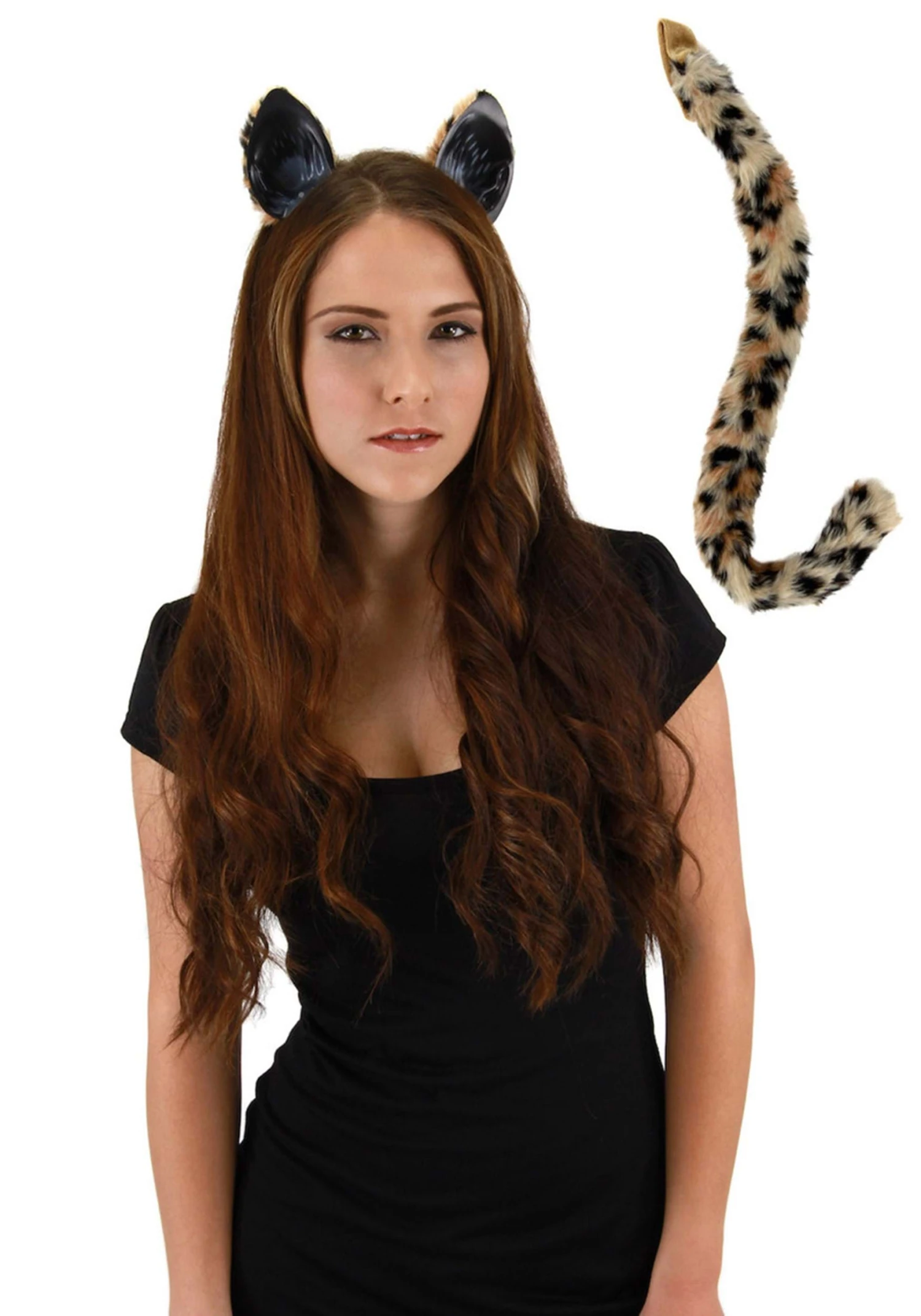Cheetah Ears And Tail Costume Accessory Kit 3 Cheetah Ears And Tail Costume Accessory Kit