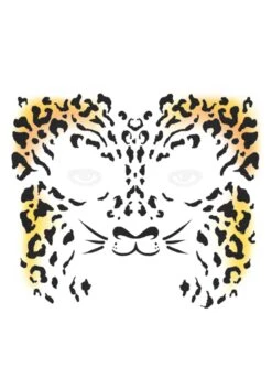 Temporary Cheetah Face Costume Tattoo 5 Temporary Cheetah Face Costume Tattoo -Halloween Costumes cheetah temporary tattoo2