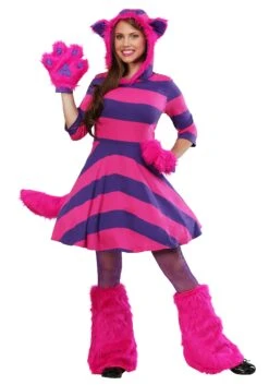 Plus Size Cheshire Cat Women's Costume Dress