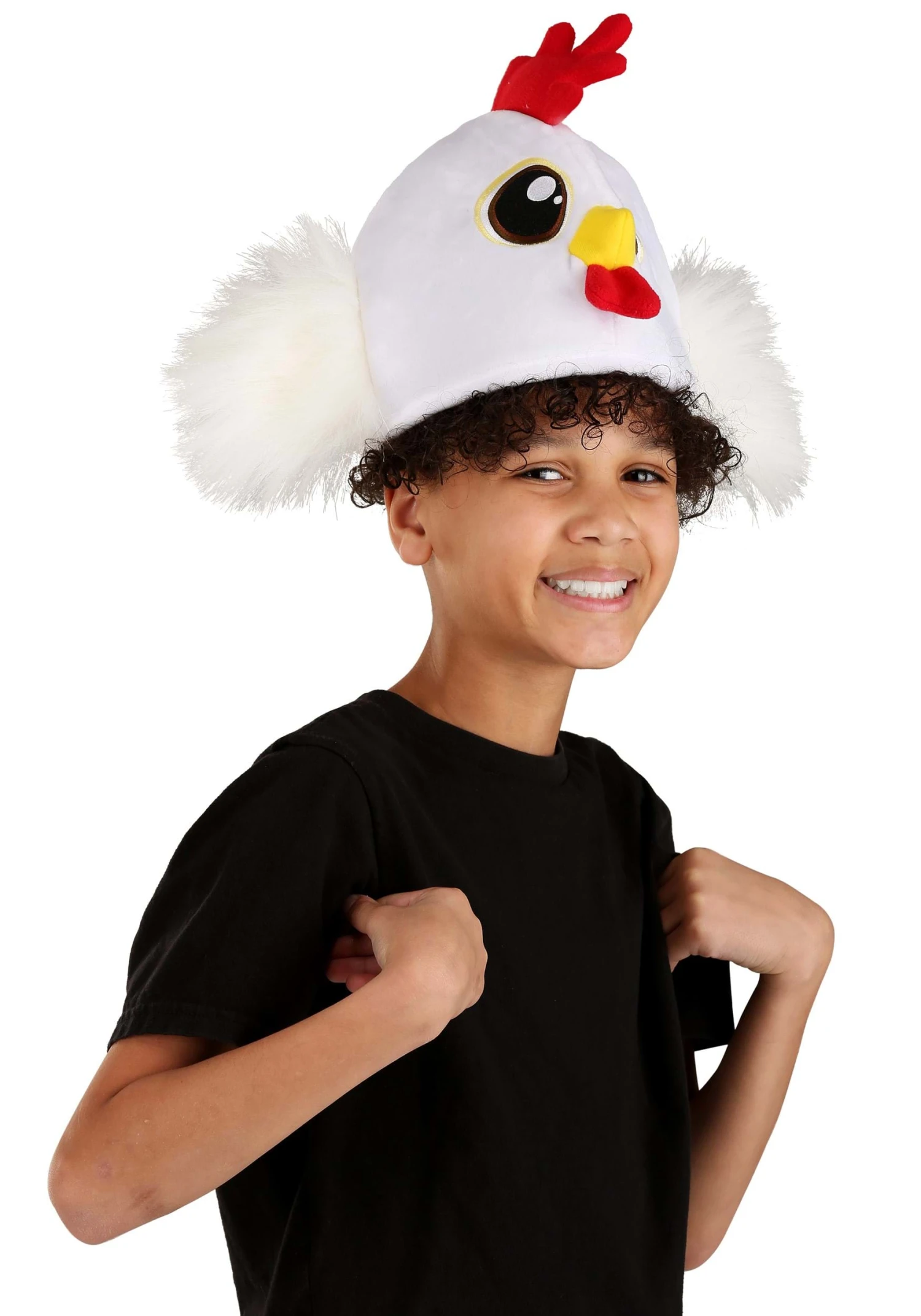 Chicken Velour Costume Hat 4 Chicken Velour Costume Hat - Image 2