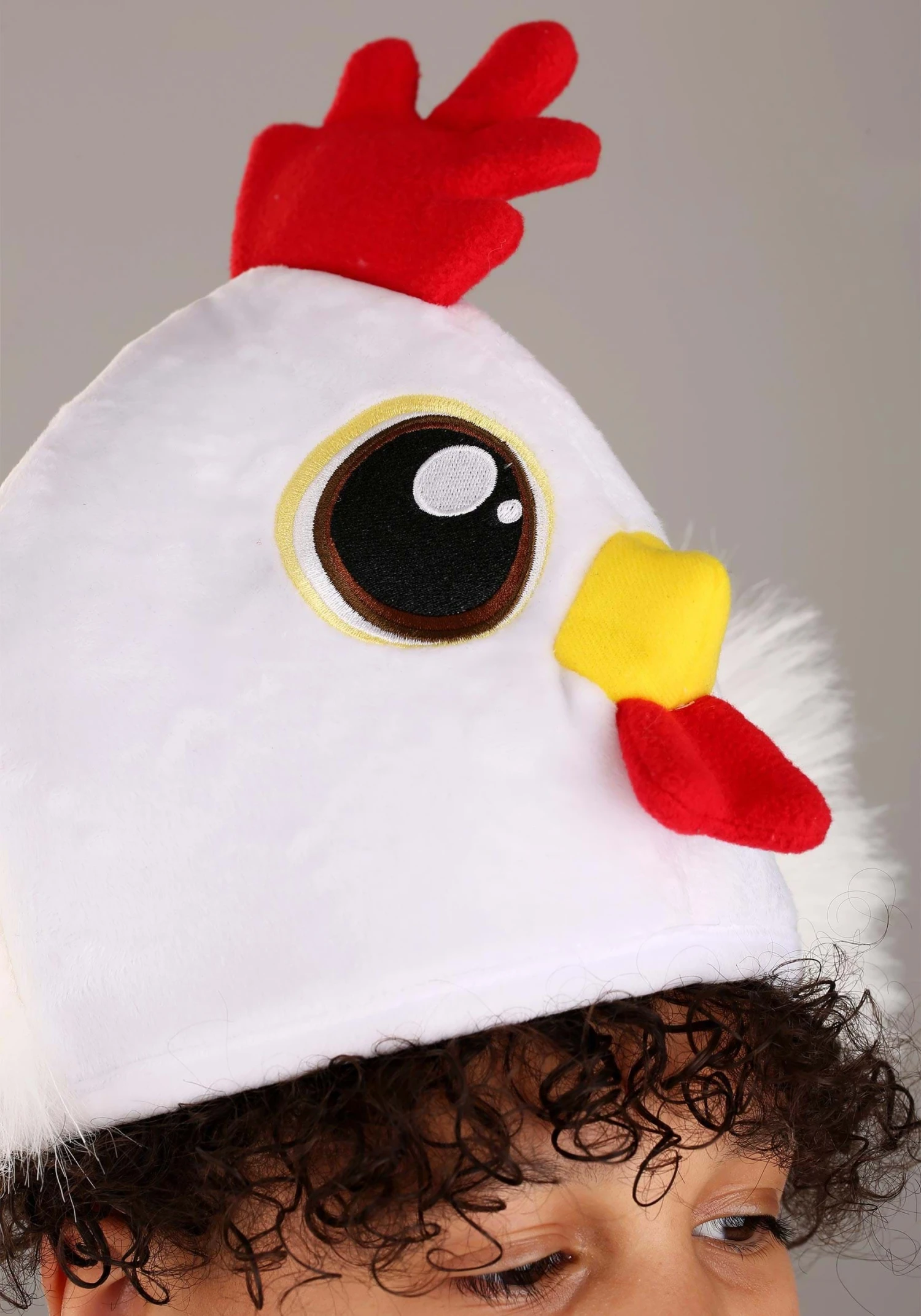 Chicken Velour Costume Hat 5 Chicken Velour Costume Hat - Image 3