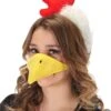 Chicken Plush Headband & Beak Kit 1 Chicken Plush Headband & Beak Kit -Halloween Costumes chicken plush headband beak kit