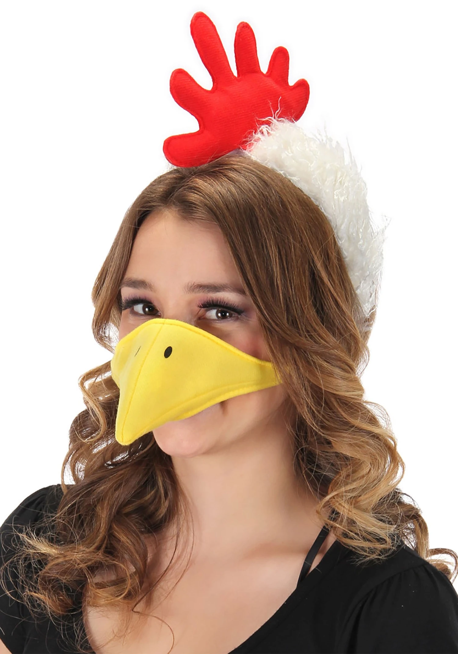 Chicken Plush Headband & Beak Kit 3 Chicken Plush Headband & Beak Kit