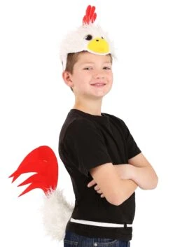 Chicken Soft Headband & Tail Costume Accessory Kit