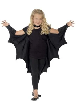 Smiffys Child Black Bat Wings