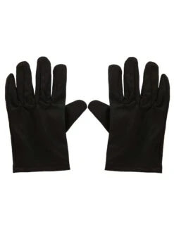 Kid's Black Costume Gloves