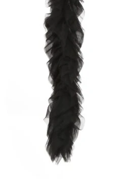 Featherless Black Tulle Boa For Kids