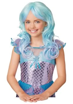 Blue Mermaid Wig