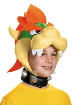 Disguise Super Mario Bowser Costume Headpiece For Kids
