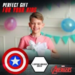 JAZWARES 12 Inch Captain America Shield For Children 11 JAZWARES 12 Inch Captain America Shield For Children -Halloween Costumes child captain america 12 inch shield 2