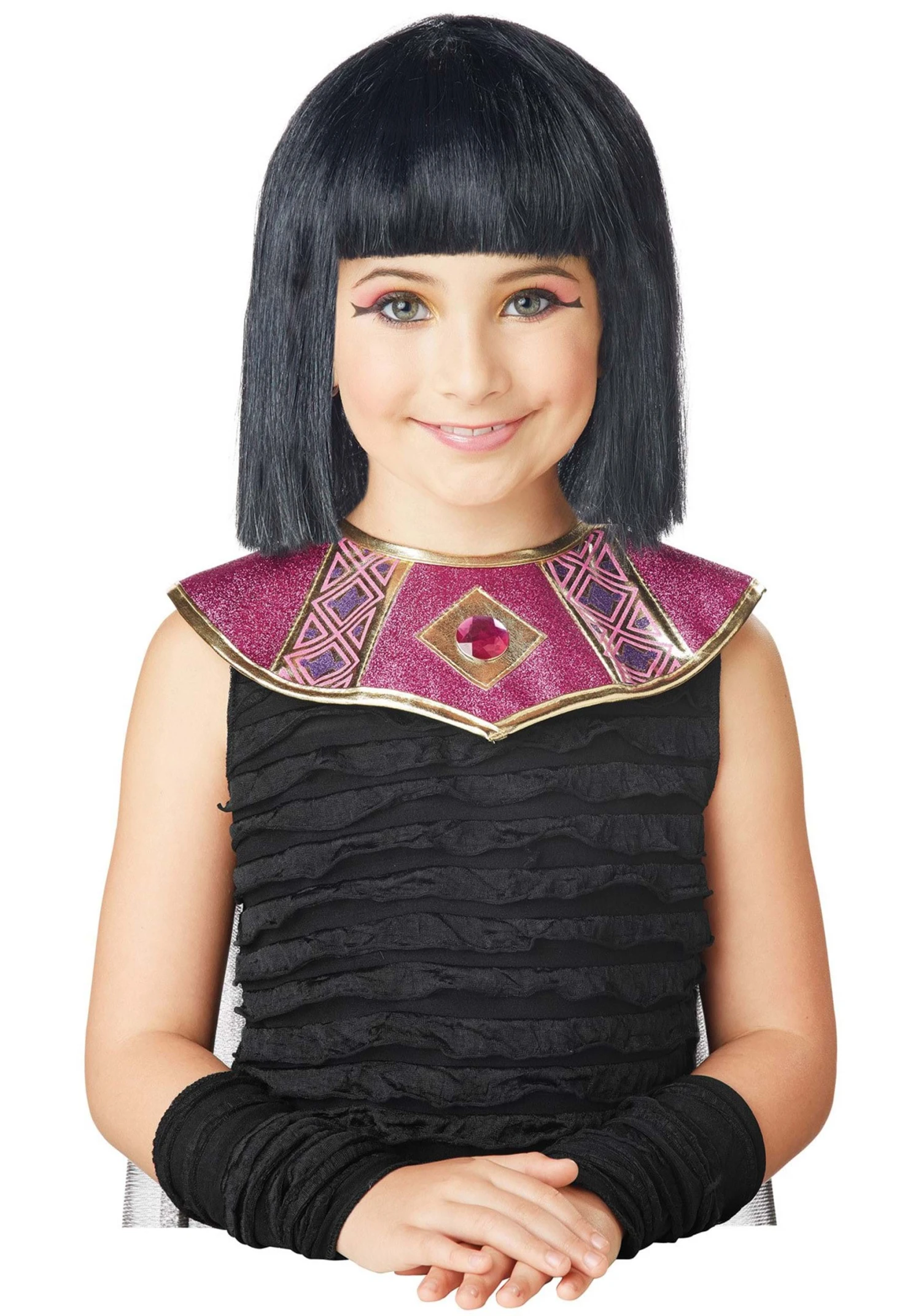 Cleopatra Girl's Costume Wig 3 Cleopatra Girl's Costume Wig