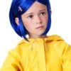 Coraline Blue Costume Wig For Girls