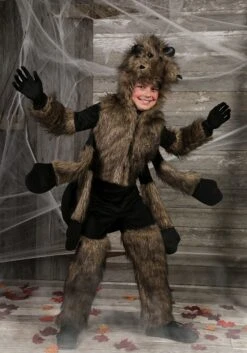 Furry Tarantula Spider Costume For Kids