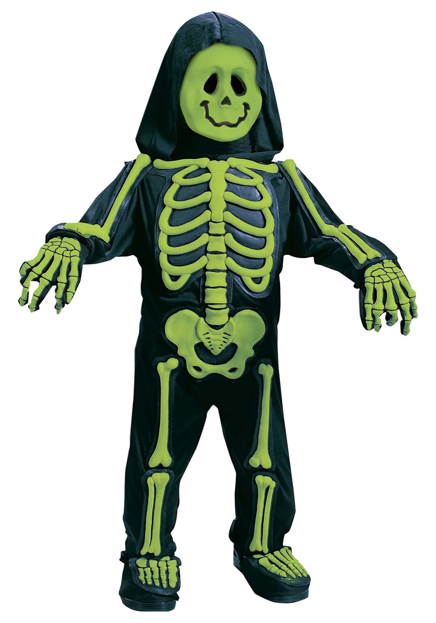 Fun World Green Skeleton Costume For Toddlers 3 Fun World Green Skeleton Costume For Toddlers