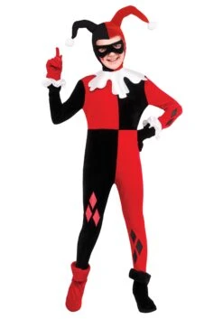 Kid's Harley Quinn Jumpsuit Costume 9 Kid's Harley Quinn Jumpsuit Costume -Halloween Costumes child harley quinn jumpsuit costume 3