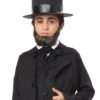 Boy's Honest Abe Beard -Halloween Costumes child honest abe beard