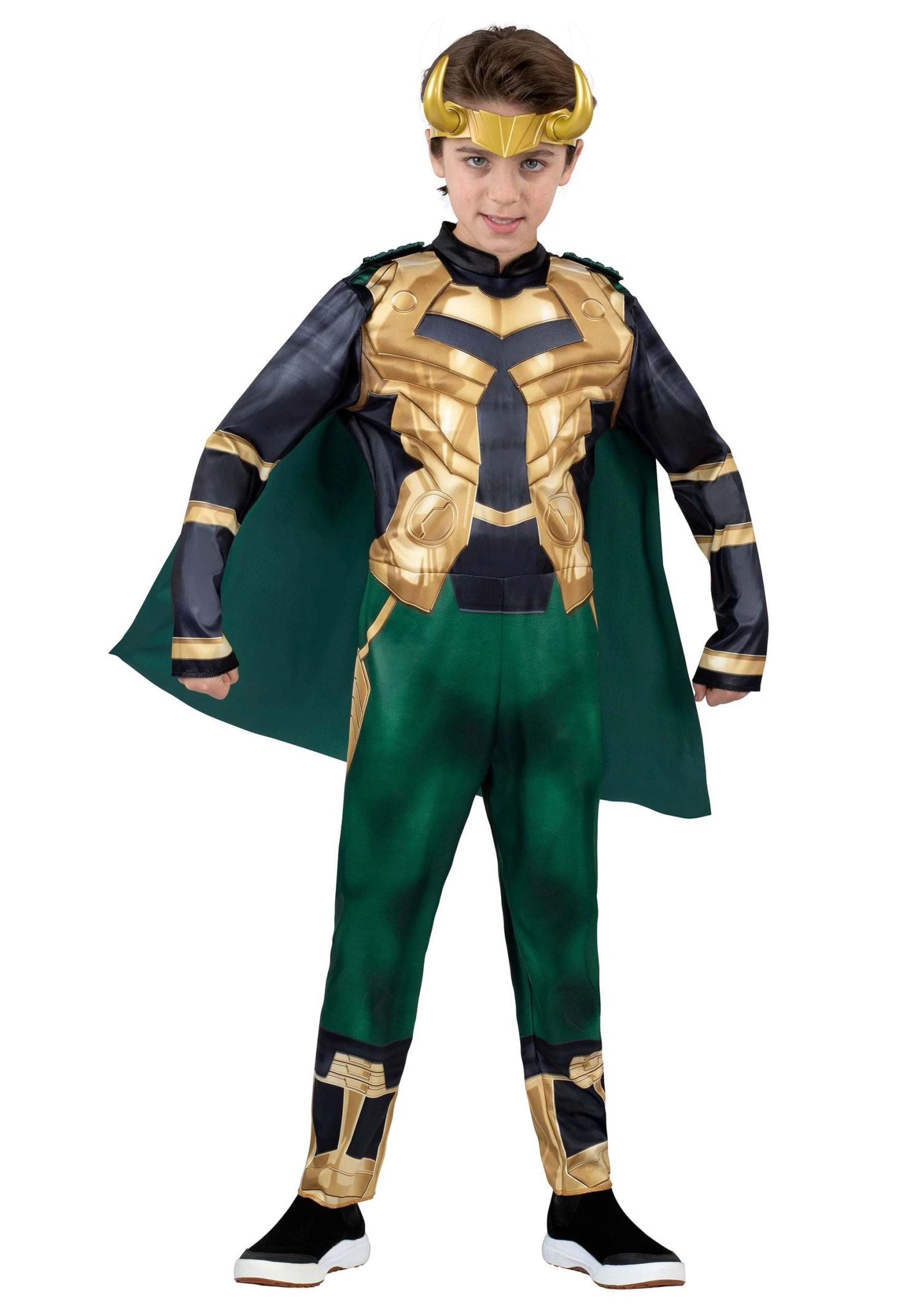 JAZWARES Loki Deluxe Costume For Kids 4 JAZWARES Loki Deluxe Costume For Kids - Image 2