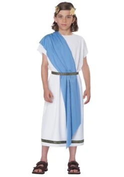 Kid's Grecian Toga Costume -Halloween Costumes child party toga costume alt 1