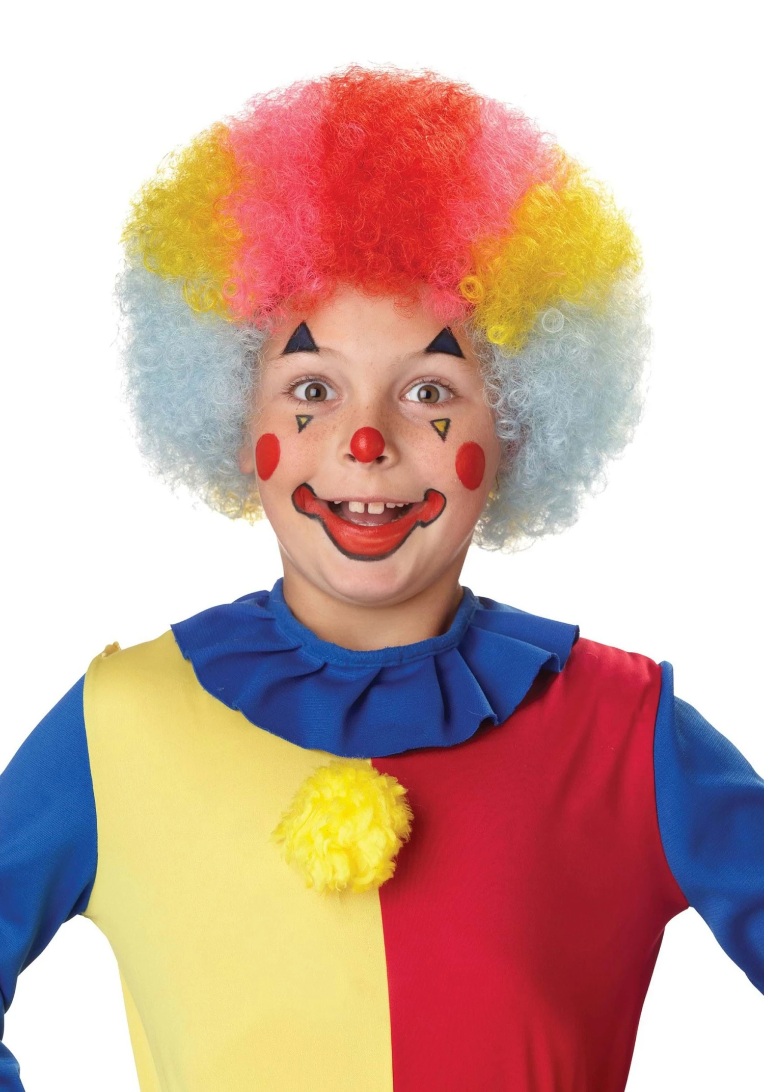 Rainbow Clown Wig For Kid's 3 Rainbow Clown Wig For Kid's