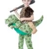 Child Ride A Dinosaur Costume