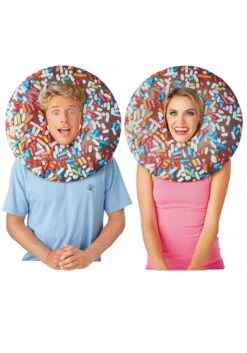Chocolate Sprinkle Adult Donut Mask