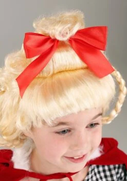 How The Grinch Stole Christmas Dr. Seuss Cindy Lou Who Wig 15 How The Grinch Stole Christmas Dr. Seuss Cindy Lou Who Wig -Halloween Costumes christmas girl wig alt 1