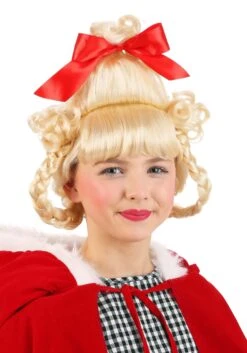 How The Grinch Stole Christmas Dr. Seuss Cindy Lou Who Wig 12 How The Grinch Stole Christmas Dr. Seuss Cindy Lou Who Wig -Halloween Costumes christmas girl wig alt 3
