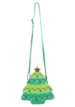 Christmas Tree Crossbody Holiday Bag -Halloween Costumes christmas tree crossbody purse alt 2