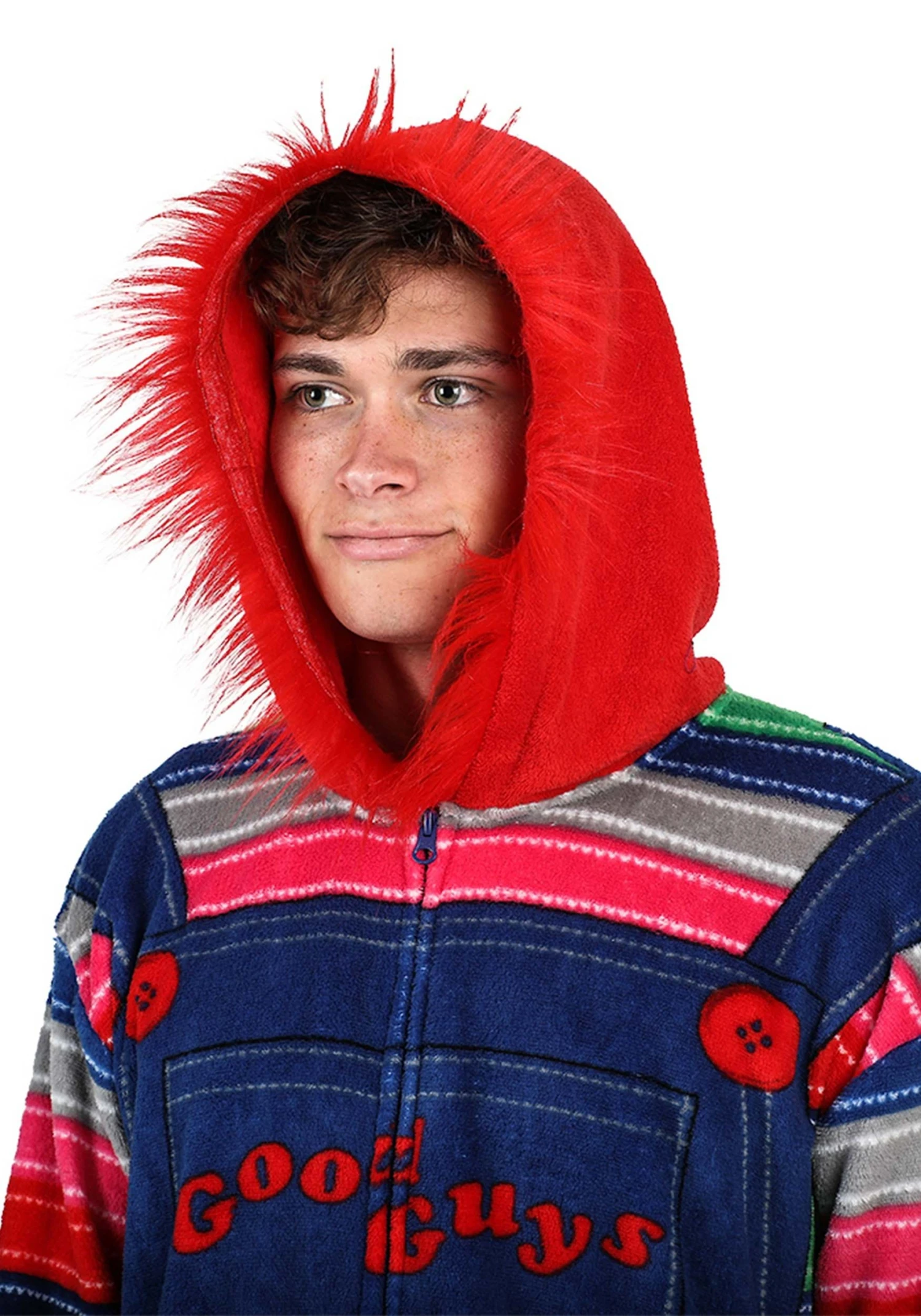 Adult Chucky Good Guys Cosplay Union Suit 5 Adult Chucky Good Guys Cosplay Union Suit - Image 3