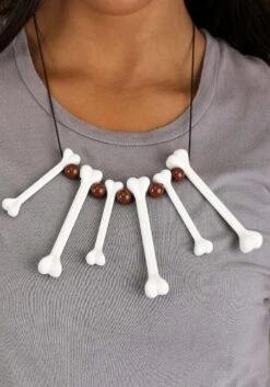 Classic Bone Costume Necklace -Halloween Costumes classic bone costume necklace alt 1