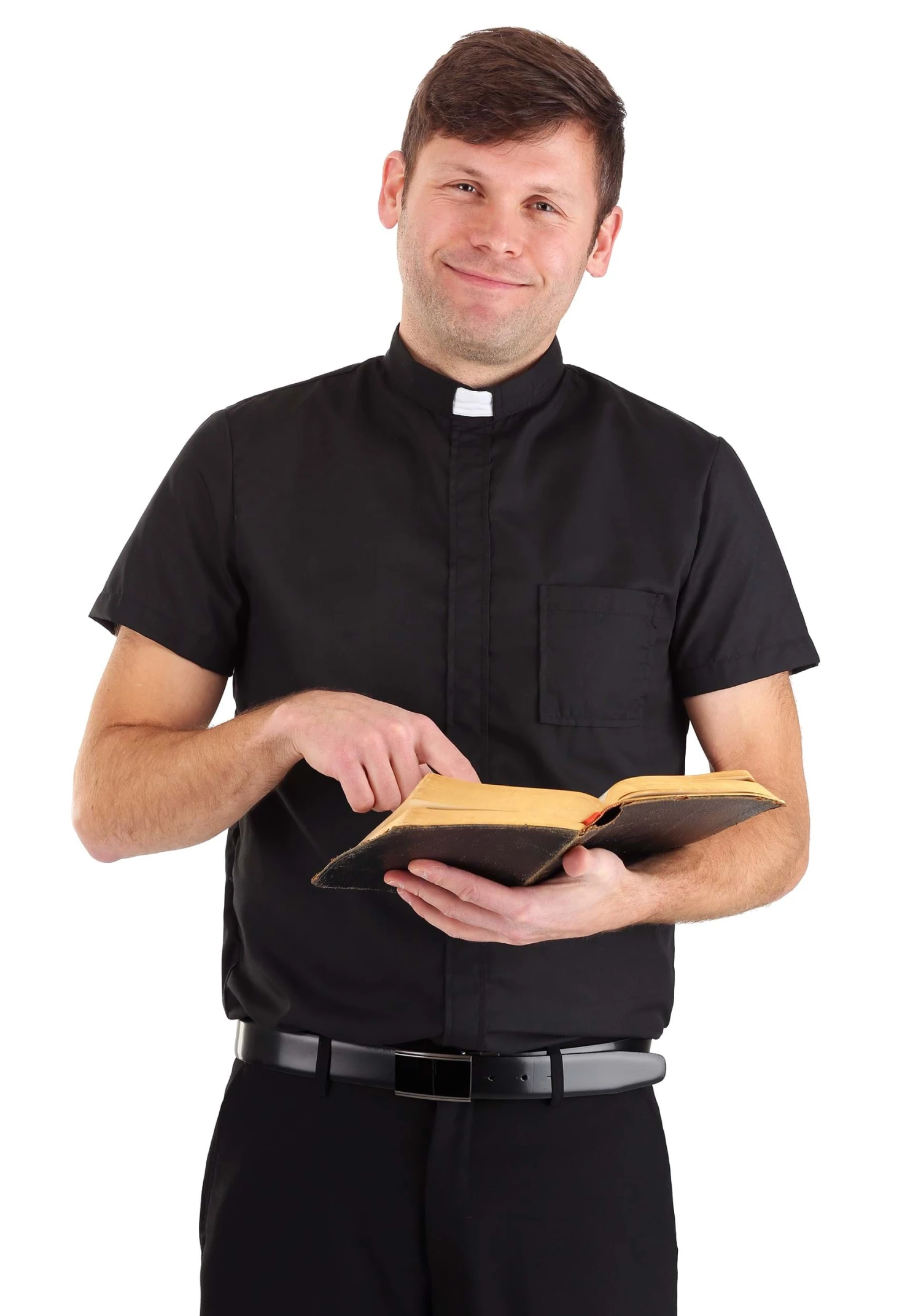 Classic Priest Costume Shirt For Men 3 Classic Priest Costume Shirt For Men