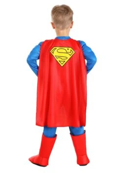 Deluxe Classic Superman Toddler Costume 12 Deluxe Classic Superman Toddler Costume -Halloween Costumes classic superman deluxe toddler costume alt 4