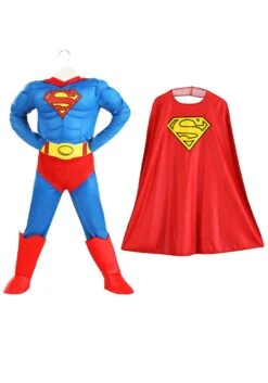 Deluxe Classic Superman Toddler Costume 13 Deluxe Classic Superman Toddler Costume -Halloween Costumes classic superman deluxe toddler costume alt 5
