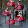 6FT Animated Evil Clown Ferris Wheel Decoration 1 6FT Animated Evil Clown Ferris Wheel Decoration -Halloween Costumes clown ferris wheel