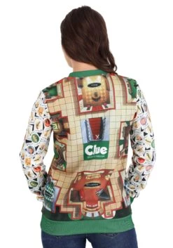 Clue Board Game Mansion Sweater -Halloween Costumes clue mansion sweater alt 6