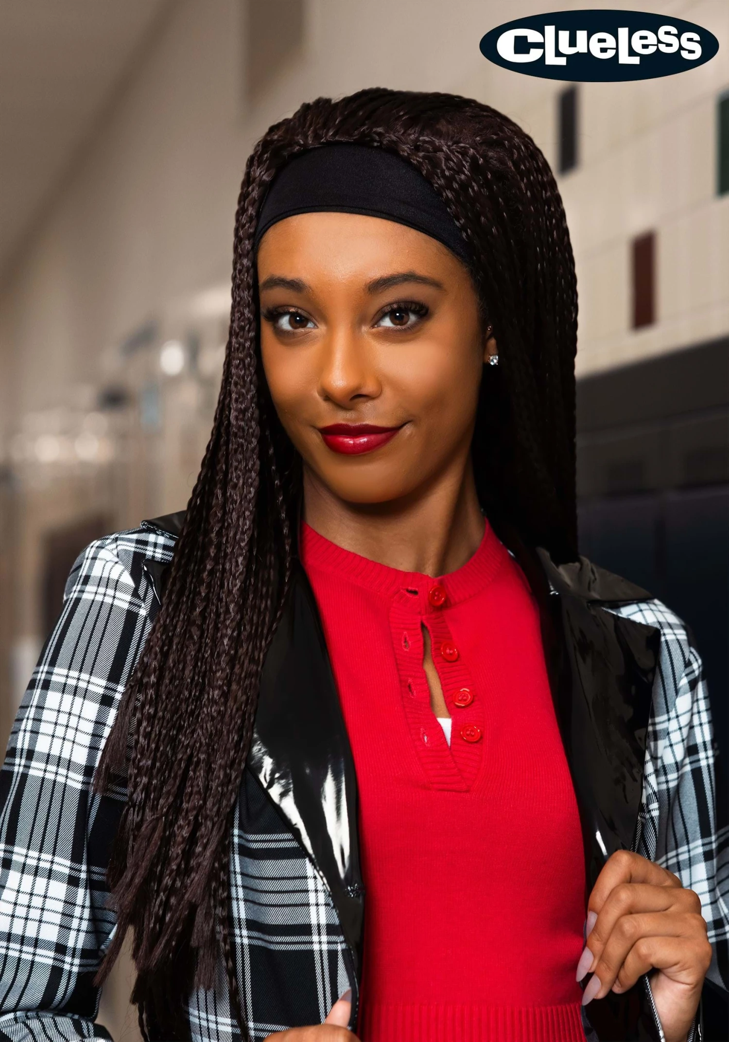 Clueless Dee Black Costume Wig For Women 3 Clueless Dee Black Costume Wig For Women