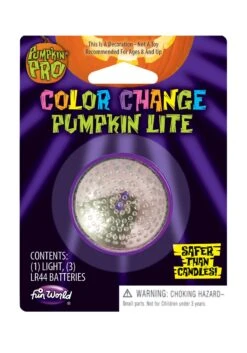 Fun World Color Change Pumpkin Lite Halloween Prop