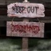 28-Inch Condemned Halloween Sign Decoration 2 28-Inch Condemned Halloween Sign Decoration -Halloween Costumes condemned sign