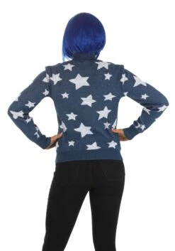 Adult Coraline Blue Star Sweater Costume 14 Adult Coraline Blue Star Sweater Costume -Halloween Costumes coraline blue star sweater costume alt 5