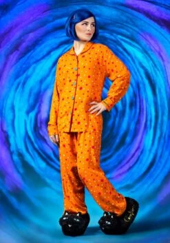 Coraline Pajamas Top & Bottom Set For Women 10 Coraline Pajamas Top & Bottom Set For Women -Halloween Costumes coraline pajamas top bottom set adult alt 1