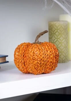5-Inch Cornpeel Orange Pumpkin Prop
