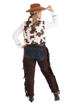 Cowgirl Chaps Costume For Women 7 Cowgirl Chaps Costume For Women -Halloween Costumes cowgirl chaps costume alt 2