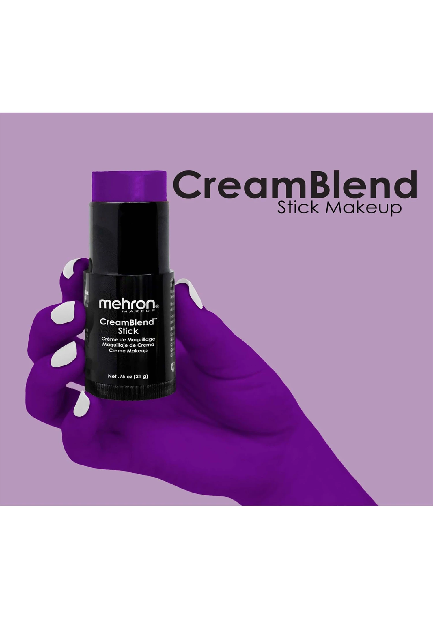Mehron CreamBlend Purple Makeup Stick 5 Mehron CreamBlend Purple Makeup Stick - Image 3